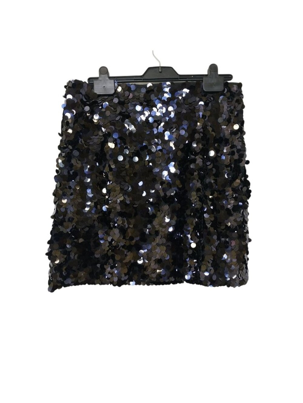 H&M Black Sequin Mini Skirt Womens Size M Sparkly Partywear